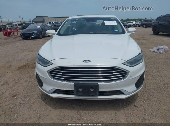 3FA6P0CD0LR118385 2020 FORD FUSION White Вид щитка приладів