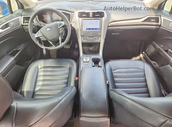 3FA6P0CD2LR134992 2020 FORD FUSION Blue Առջևի վահանակի տեսք