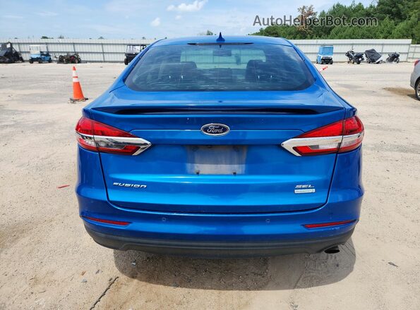 3FA6P0CD2LR134992 2020 FORD FUSION Blue Հետևի տեսք