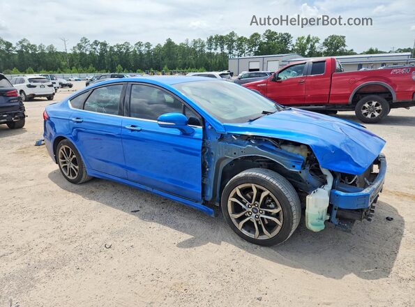 3FA6P0CD2LR134992 2020 FORD FUSION Blue Առջևի աջ