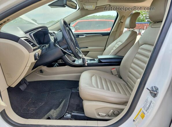 3FA6P0CD3KR141187 2019 FORD FUSION White წინა სალონის ხედი