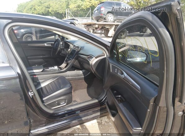 3FA6P0CD3KR150780 2019 FORD FUSION Black წინა სალონის ხედი