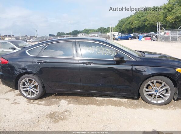 3FA6P0CD3KR150780 2019 FORD FUSION Black უკანა სალონის ხედი