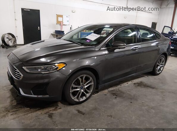 3FA6P0CD3LR192321 2020 FORD FUSION Gray Vista tres cuartos delantera izquierda