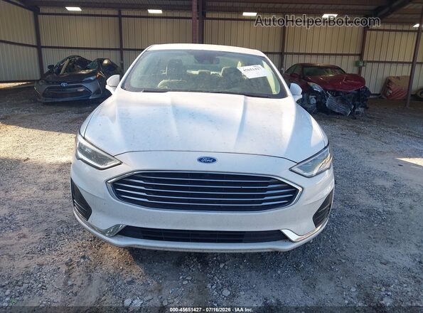 3FA6P0CD3LR237855 2020 FORD FUSION White Instrument cluster view