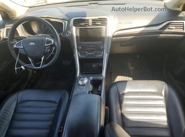 3FA6P0CD4KR237619 2019 FORD FUSION Black Առջևի վահանակի տեսք