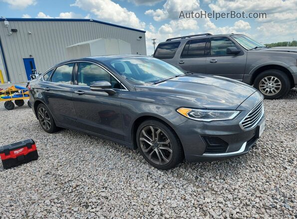 3FA6P0CD4KR270443 2019 FORD FUSION Угольный Передняя правая четверть