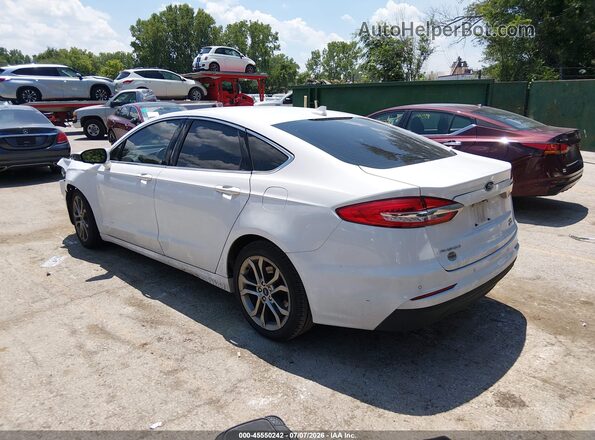 3FA6P0CD5KR141675 2019 FORD FUSION White Trasero izquierdo