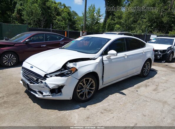 3FA6P0CD5KR141675 2019 FORD FUSION White Vista tres cuartos delantera izquierda