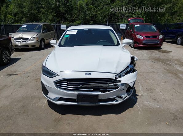 3FA6P0CD5KR141675 2019 FORD FUSION White Vista del cuadro de instrumentos
