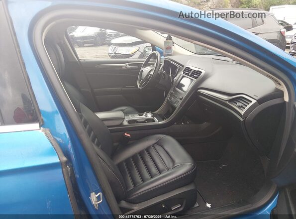 3FA6P0CD5KR260956 2019 FORD FUSION Blue წინა სალონის ხედი