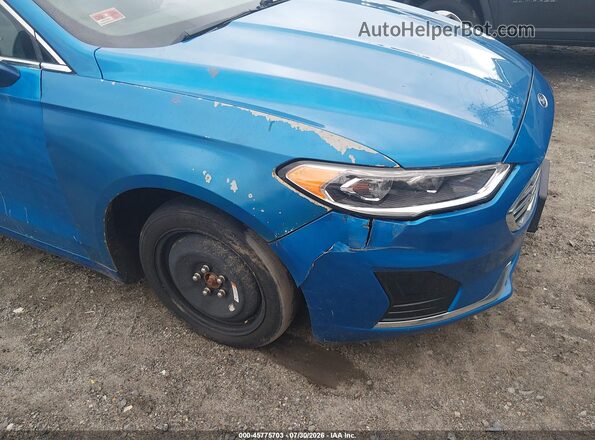 3FA6P0CD5KR260956 2019 FORD FUSION Blue წინა ხედი