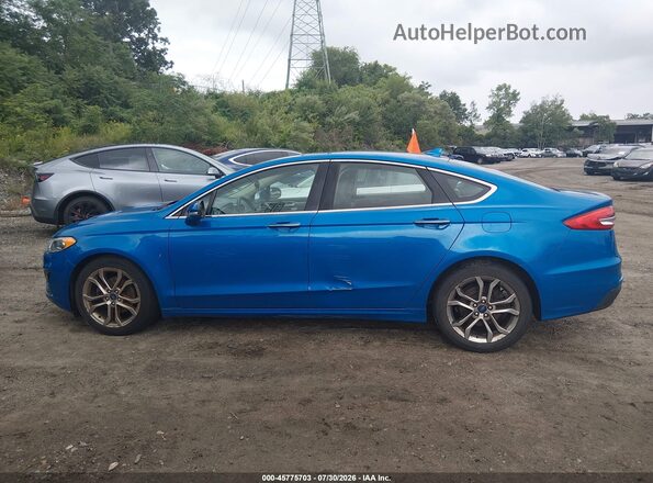 3FA6P0CD5KR260956 2019 FORD FUSION Blue სალონის 360-გრადუსიანი ხედი