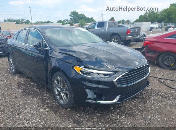 3FA6P0CD6KR180436 2019 FORD FUSION Черный Вид спереди