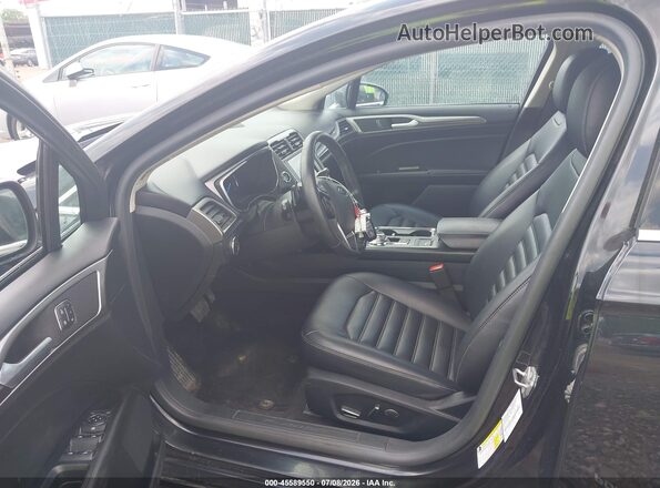3FA6P0CD6KR180436 2019 FORD FUSION Черный Вид салона спереди