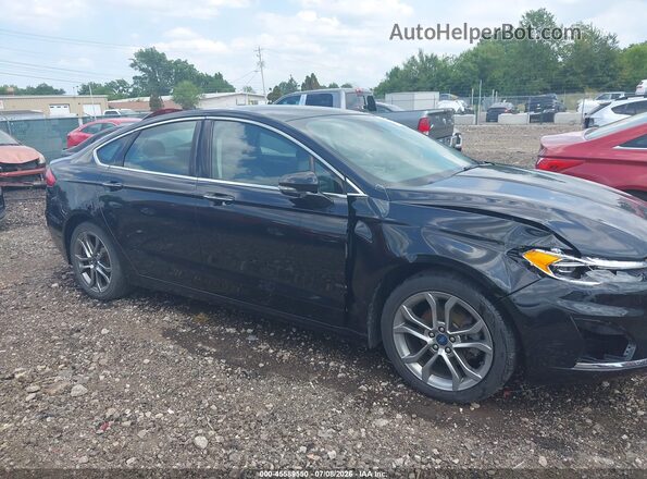 3FA6P0CD6KR180436 2019 FORD FUSION Черный Вид задней части салона