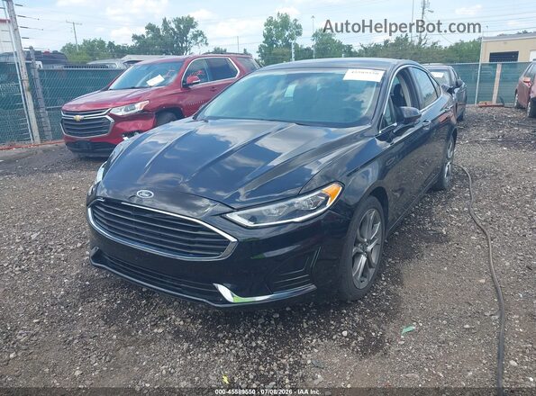 3FA6P0CD6KR180436 2019 FORD FUSION Черный Вид щитка приборов