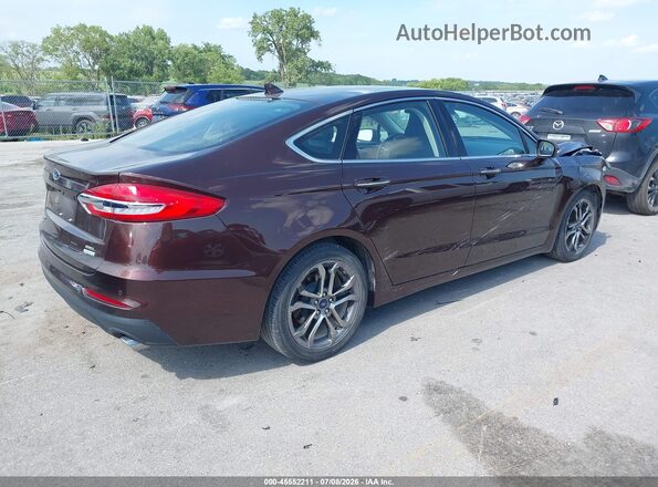 3FA6P0CD6KR219834 2019 FORD FUSION Темно-бордовый Задняя правая четверть
