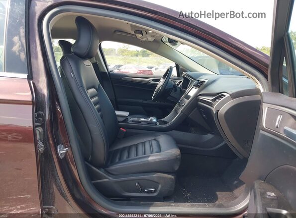 3FA6P0CD6KR219834 2019 FORD FUSION Темно-бордовый Вид салона спереди