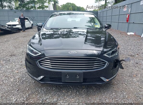 3FA6P0CD6KR222894 2019 FORD FUSION Black Vista del cuadro de instrumentos