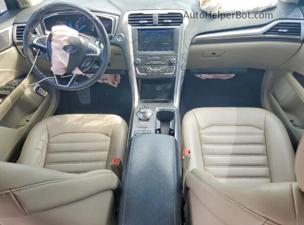 3FA6P0CD6LR116821 2020 FORD FUSION Синий Вид панели приборов