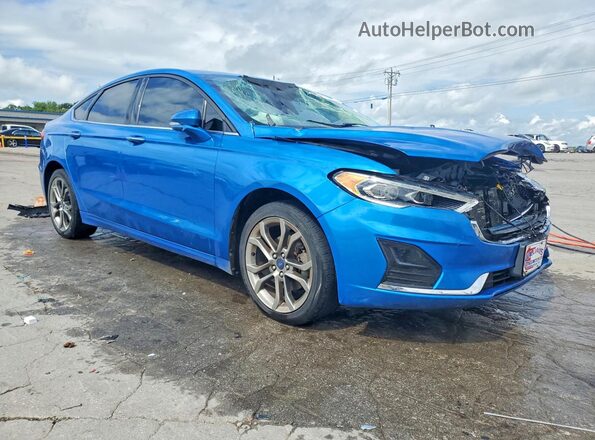3FA6P0CD6LR116821 2020 FORD FUSION Синий Передняя правая четверть