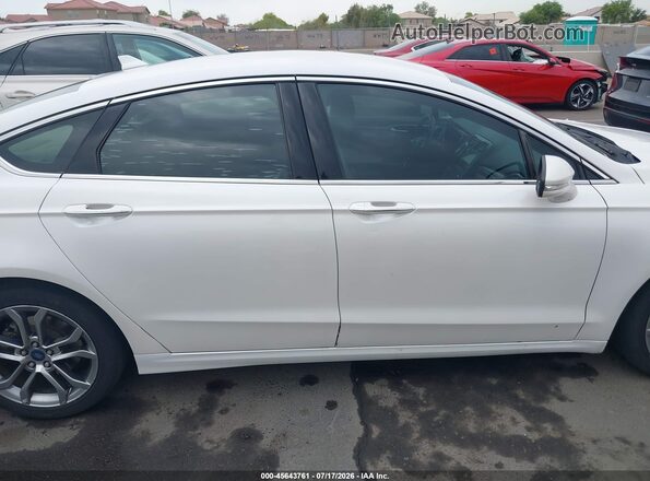 3FA6P0CD7KR146490 2019 FORD FUSION White Вид задньої частини салону