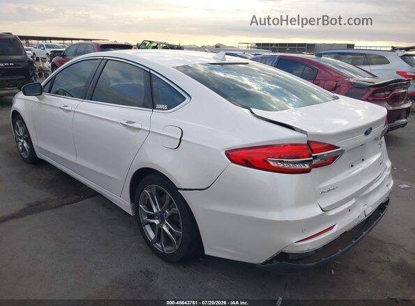 3FA6P0CD7KR146490 2019 FORD FUSION White Задня ліва чверть