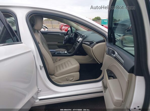 3FA6P0CD7KR146490 2019 FORD FUSION White Вид салону спереду