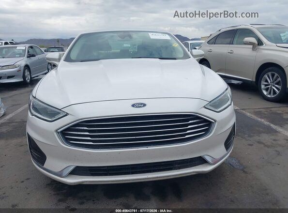 3FA6P0CD7KR146490 2019 FORD FUSION White Вид щитка приладів
