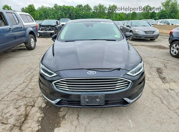 3FA6P0CD7KR181644 2019 FORD FUSION Черный Вид спереди