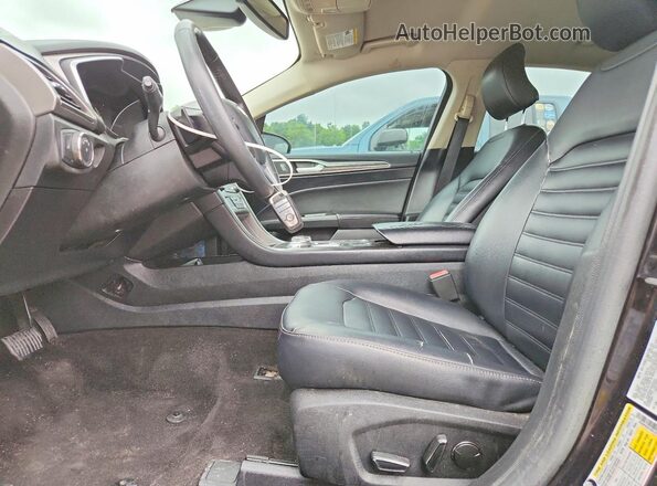 3FA6P0CD7KR181644 2019 FORD FUSION Черный Вид салона спереди