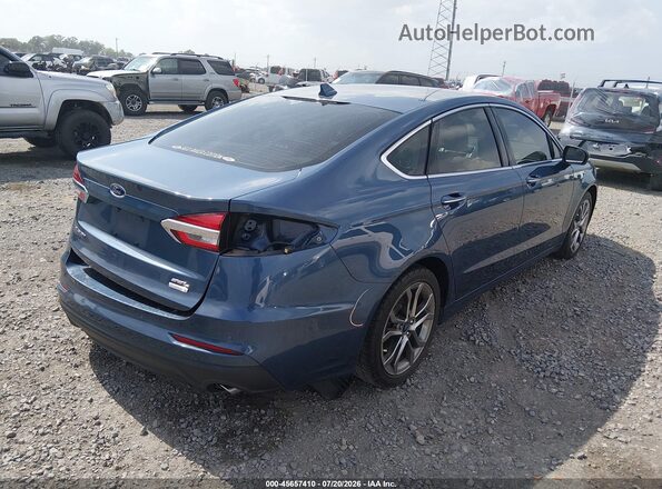3FA6P0CD7KR193616 2019 FORD FUSION Синий Задняя правая четверть