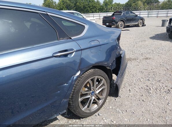 3FA6P0CD7KR193616 2019 FORD FUSION Синий Вид спереди