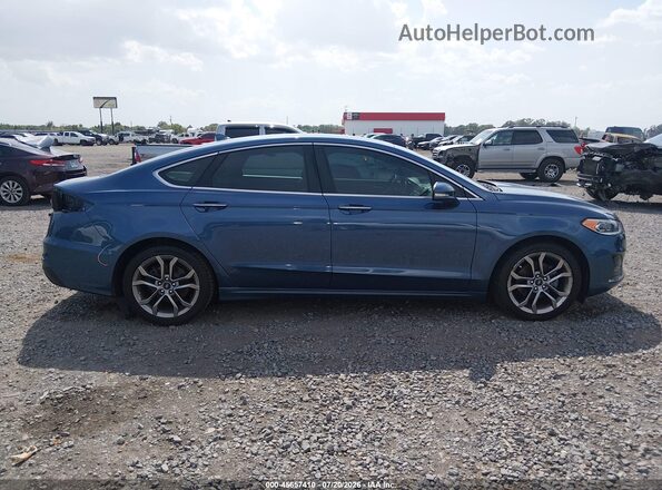 3FA6P0CD7KR193616 2019 FORD FUSION Синий Панорамный вид салона 360°
