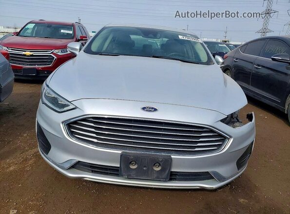 3FA6P0CD7KR254284 2019 FORD FUSION Silver Вид спереду