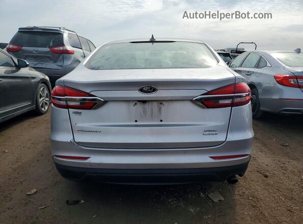 3FA6P0CD7KR254284 2019 FORD FUSION Silver Вид ззаду