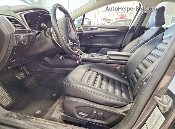 3FA6P0CD8LR196042 2020 FORD FUSION Black Вид салону спереду