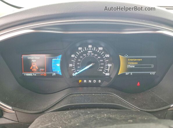 3FA6P0CD9KR149892 2019 FORD FUSION Black ხელსაწყოთა პანელის ხედი