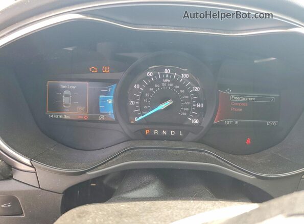 3FA6P0CD9LR138084 2020 FORD FUSION White Вид щитка приладів