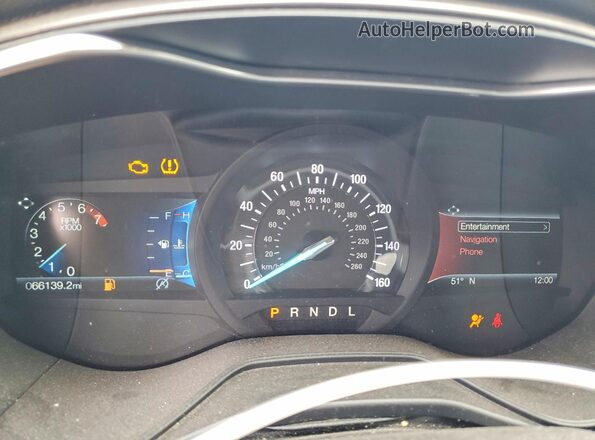 3FA6P0CD9LR233230 2020 FORD FUSION Gray Instrument cluster view