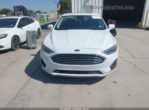 3FA6P0CDXKR142014 2019 FORD FUSION White Widok wnętrza z tyłu