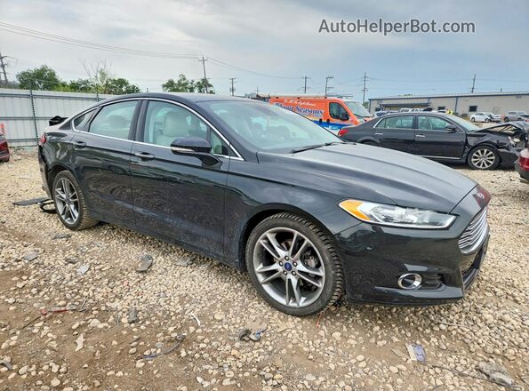 3FA6P0D90GR288536 2016 FORD FUSION Черный Передняя правая четверть