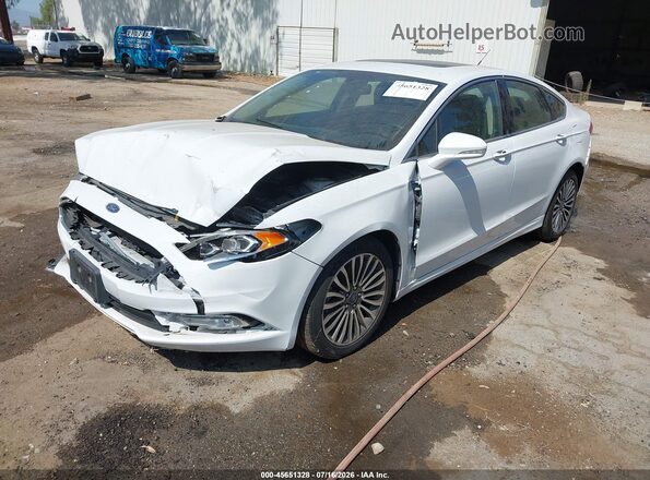 3FA6P0D90JR132018 2018 FORD FUSION White წინა მარცხენა ხედი სამი მეოთხედიდან