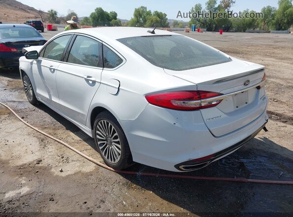 3FA6P0D90JR132018 2018 FORD FUSION White უკანა მარცხენა