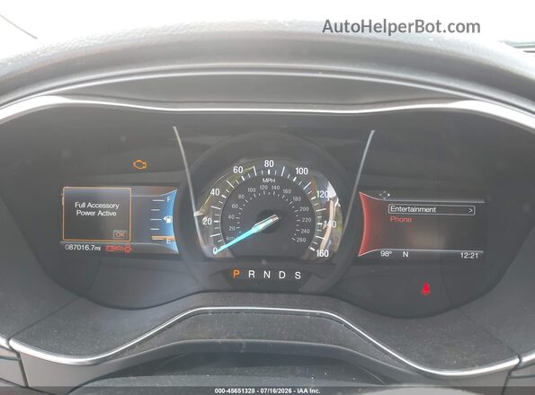 3FA6P0D90JR132018 2018 FORD FUSION White უკანა სავარძლების ხედი