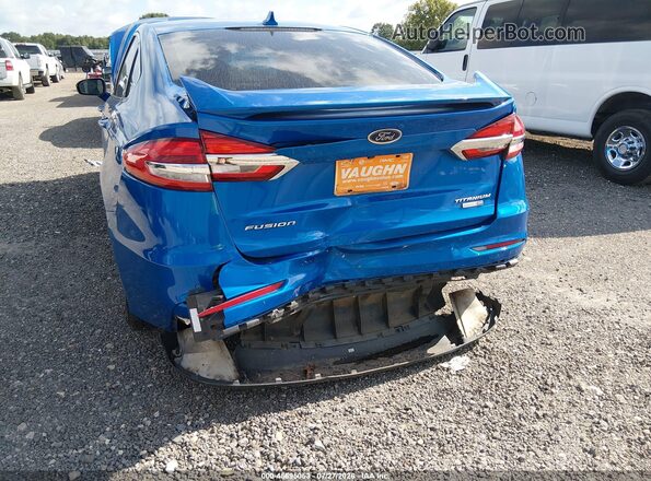 3FA6P0D90LR117084 2020 FORD FUSION Синий Вид спереди