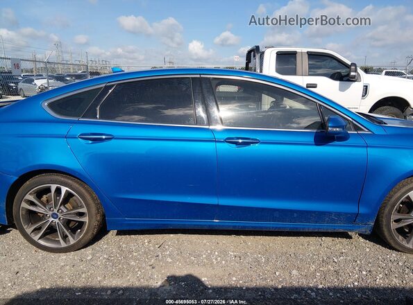 3FA6P0D90LR117084 2020 FORD FUSION Синий Вид задней части салона