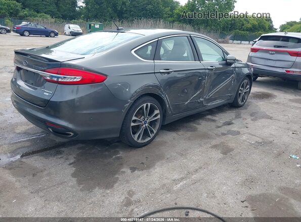 3FA6P0D91HR100690 2017 FORD FUSION Gray Задня права чверть