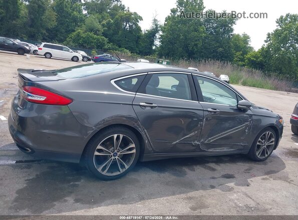 3FA6P0D91HR100690 2017 FORD FUSION Gray Вид задньої частини салону
